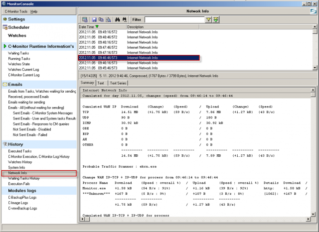 Network info 