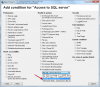 Testu prístupu k SQL  serveru - výber z predpripravených šablón